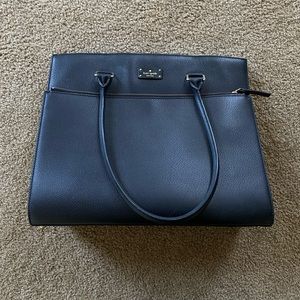 Kate Spade Black Leather Laptop Bag/Purse